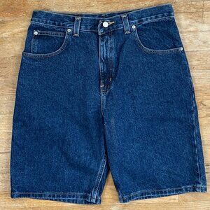 Vintage Mens Denim Shorts Size 34 Waist 1990s Relaxed Fit Deadstock Jorts Jeans